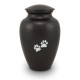 Anthracite Paw Print Urn (L)