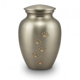 Golden Paw Print Urn (M)