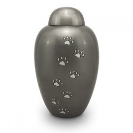 Titanium Paw Print Urn (XL)