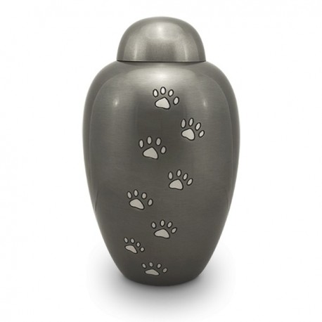 Titanium Paw Print Urn (XL)