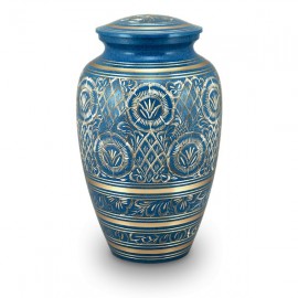 Nirvana Blue Cremation Urn